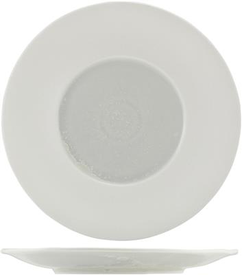 Bord plat 28.5cm incise lustre
