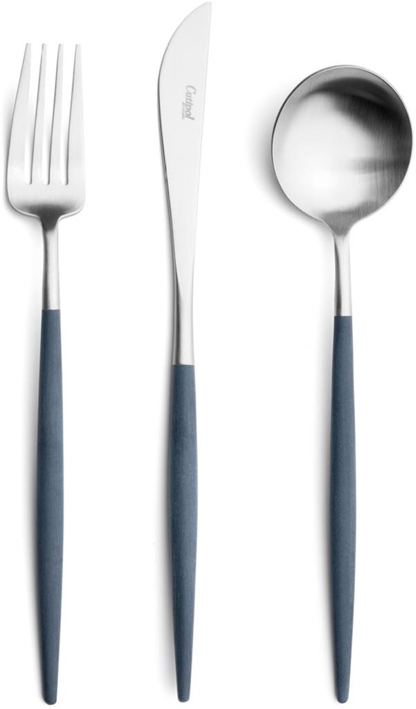 Tafelvork 21.7 cm Goa Blue RVS Matt 04