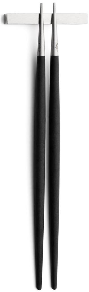 Set a 2 Eetstokjes met bestekhouder Goa Black RVS Matt Cutipol 29