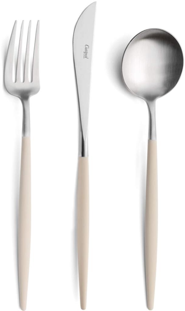 Tafelmes 23.1 cm Goa Ivory RVS Matt Cutipol 03