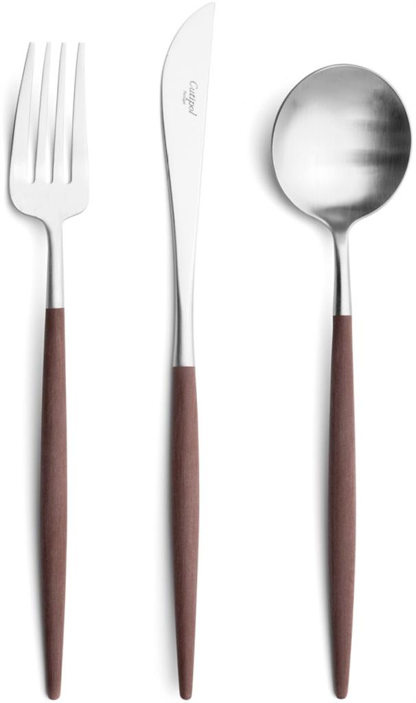 Tafelvork 21.6cm Goa Brown RVS Matt Cutipol 04