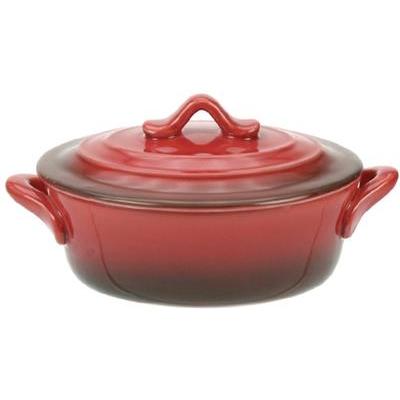 Ovenschotel met deksel 13.0x10.0x(h)5.0cm rood C&T