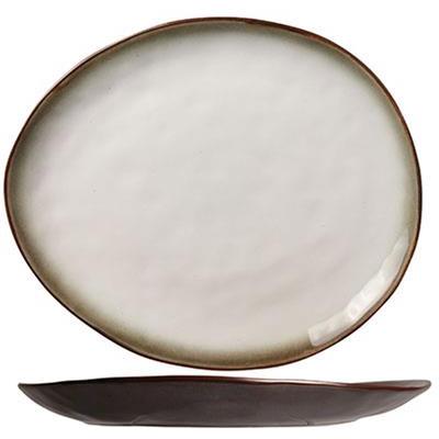 Bord plat coupe 27.0x23.0cm plato mat C&T