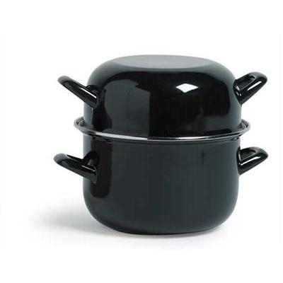 Mosselpan 24.0cm induction zwart C&T