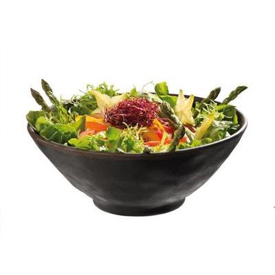 Schaal 24.0cm melamine zwart
