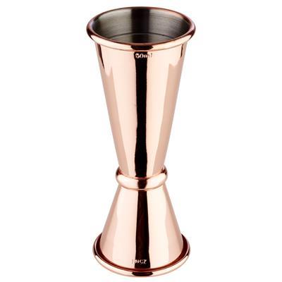 Jigger rvs 2.5/5.0cl koper