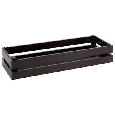 Brood krat 2/4gn (H)10.5cm Superbox hout zwart
