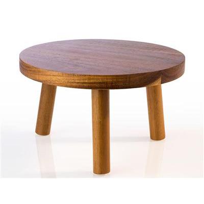 Buffetverhoger rond25.0x(H)15.0cm acacia