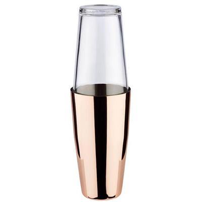 Boston cocktail shaker 40/70.cl rvs 2-dlg copper