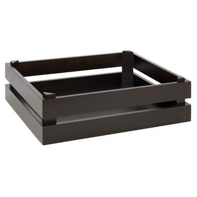 Brood krat 1/2gn (H)10.5cm Superbox hout zwart