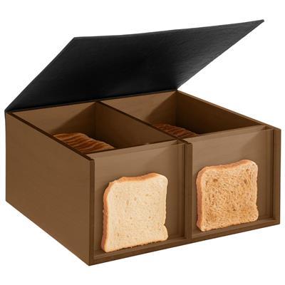 Brood/toast krat 33.5x36.0cm(H)17.5cm bruin