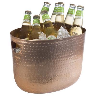 Wijnkoeler 30.0x23.5x(H)23.0cm xl copper hammered