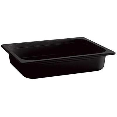 Schaal gn 1/2 (H)6.5cm melamine zwart aps
