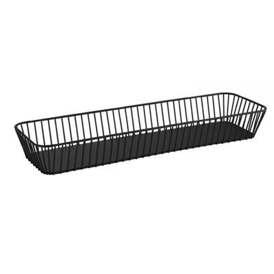 Fruit/broodmand 2/4gn (H)7.5cm zwart aps