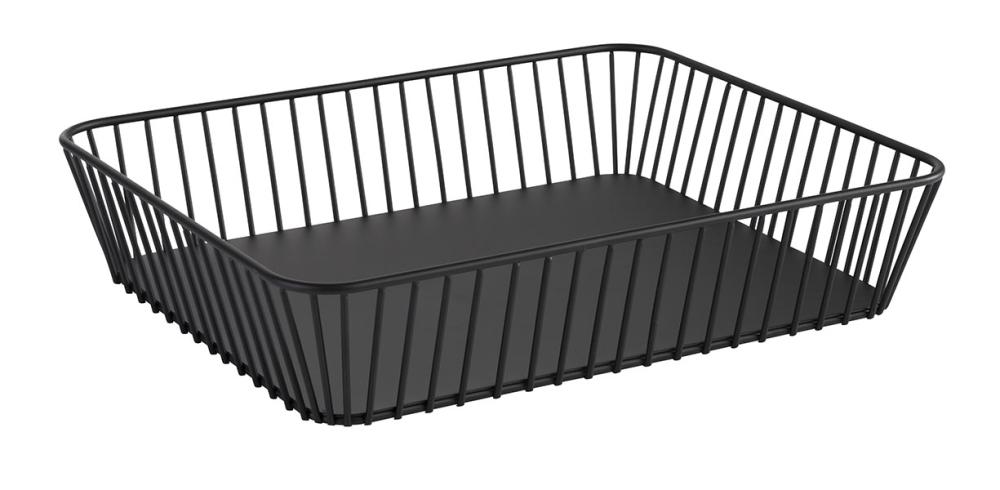 Fruit/broodmand 1/2gn (H)7.0cm Urban draad zwart aps