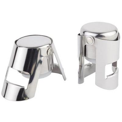 Set van 2 wijnstopper rvs