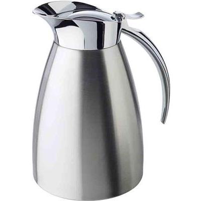 Isoleerkan thee/koffie 1.0ltr. dubbelw. rvs