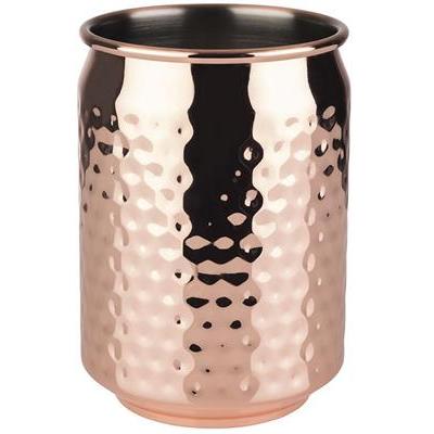 Cool mug 35.0cl rvs copper hammered