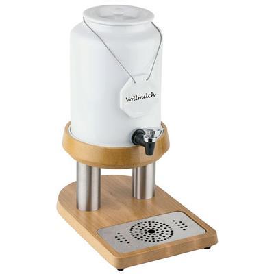 Buffet melkdispenser 4.0l wit top fresh rvs
