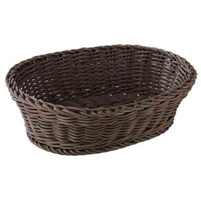 Broodmand ov 25.0x19.0cm(H)6.5cm polyprop. bruin