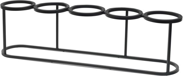 Buffetverhoger rond qu 21.8(h)18.0cm black rvs Tilt