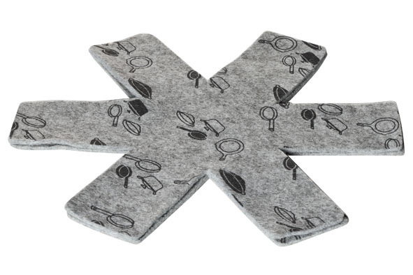 Set a 2 pannenbeschermers 38.0cm vilt