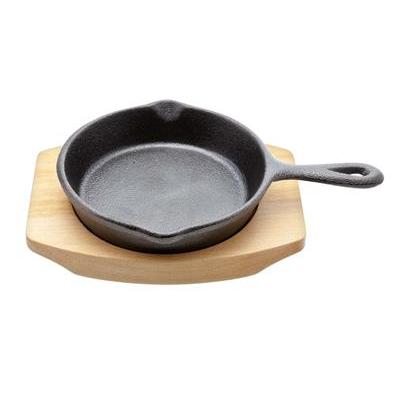 Serveerpan 10.5cm Gietijzer op plank C&t – uitlopend
