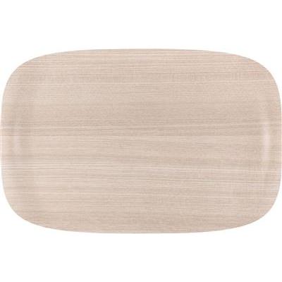 Dienblad rechthoek32.0x21.0cm Wave light wood