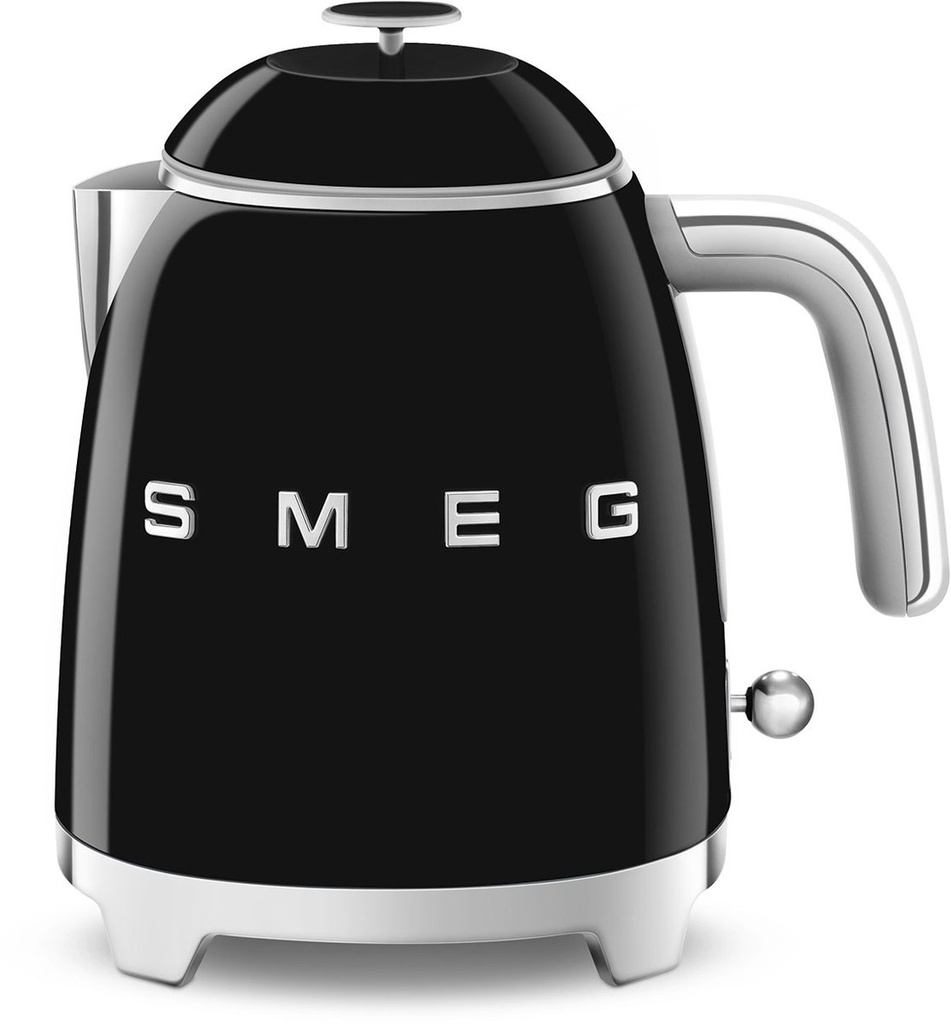 Waterkoker 1.7l Smeg retro zwart glanzend
