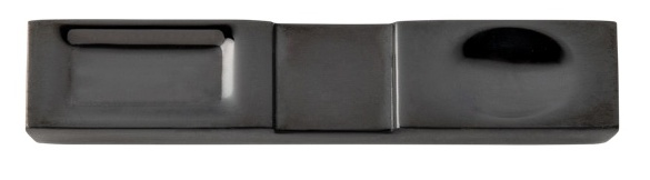 Bestekhouder zwart metaal 10.5x2.0cm Eternum