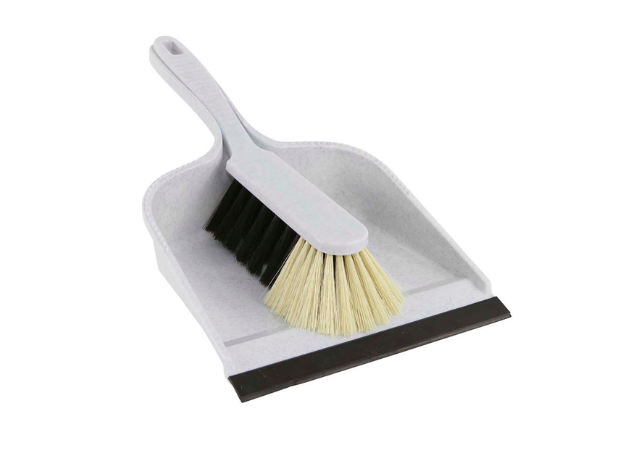 Stoffer En Blik kunststof grijs