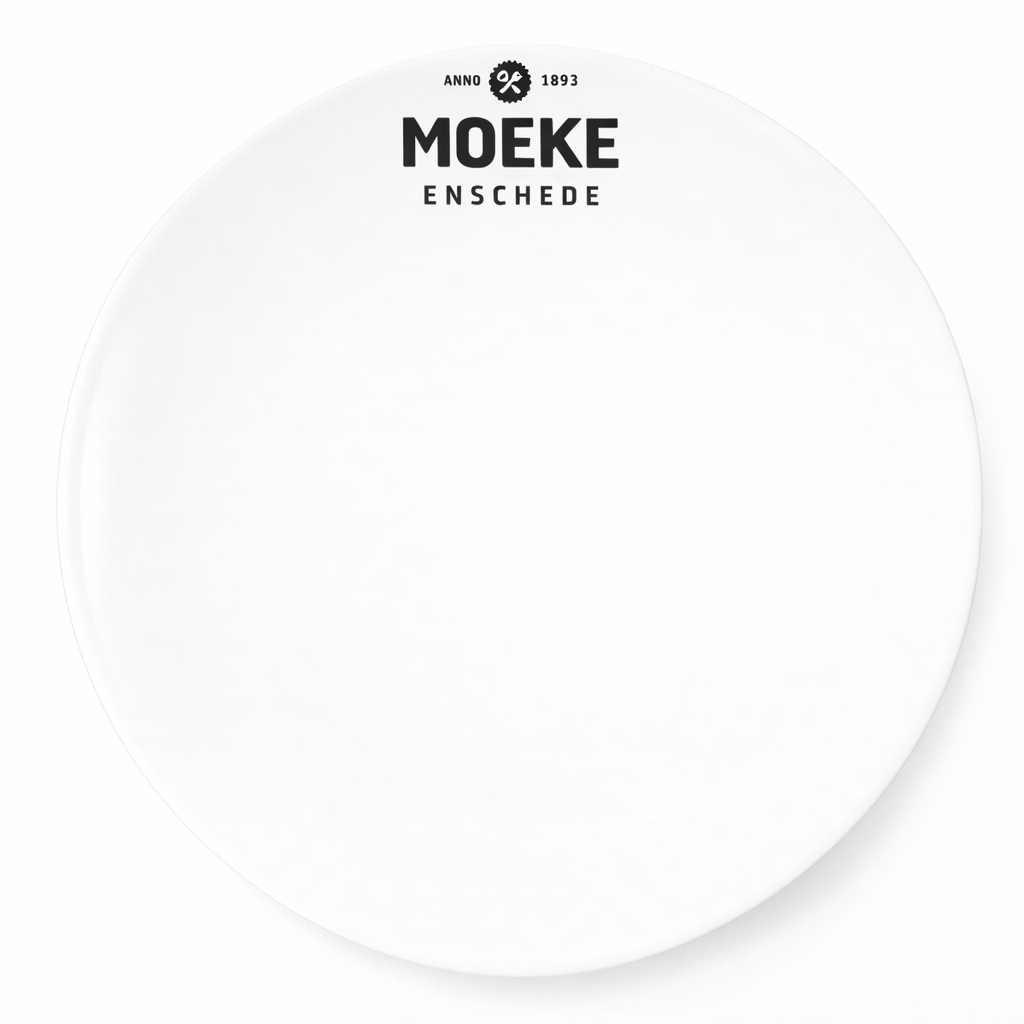 Bord plat coupe 22.6 cm Classic White 237X met logo Moeke Enschede 12u