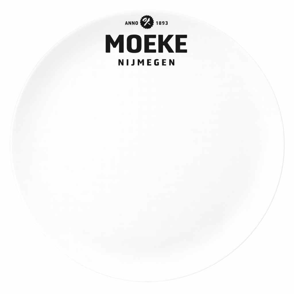 Bord plat coupe 32.2 cm Classic White 298X met logo Moeke Nijmegen 12u