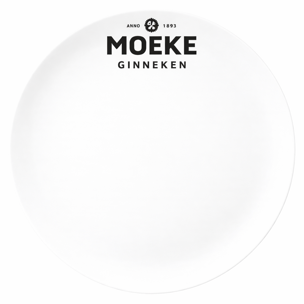 Bord plat coupe 32.2 cm Classic White 298X met logo Moeke Ginneken 12u
