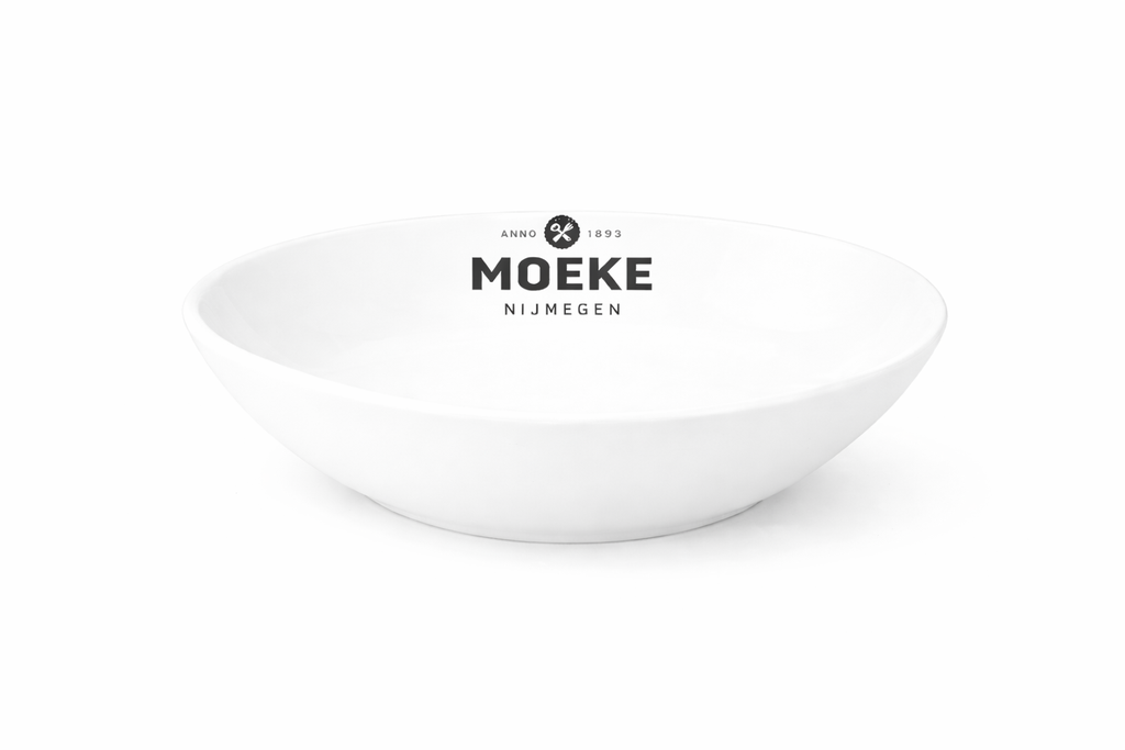 Schaal chef's 26.5 cm Classic White 565X met logo Moeke Nijmegen 12u