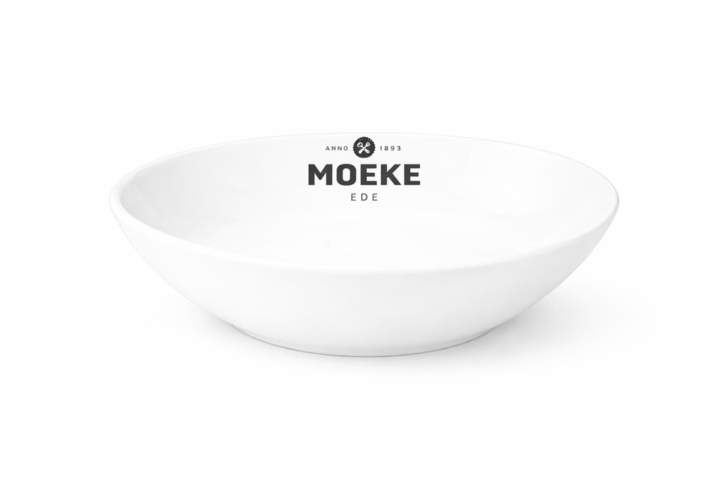 Schaal chef's 26.5 cm Classic White 565X met logo Moeke Ede 12u