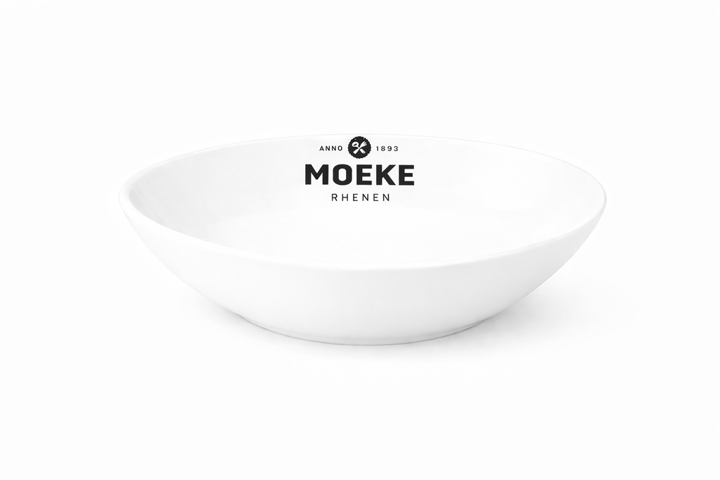 Schaal chef's 26.5 cm Classic White 565X met logo Moeke Rhenen 12u