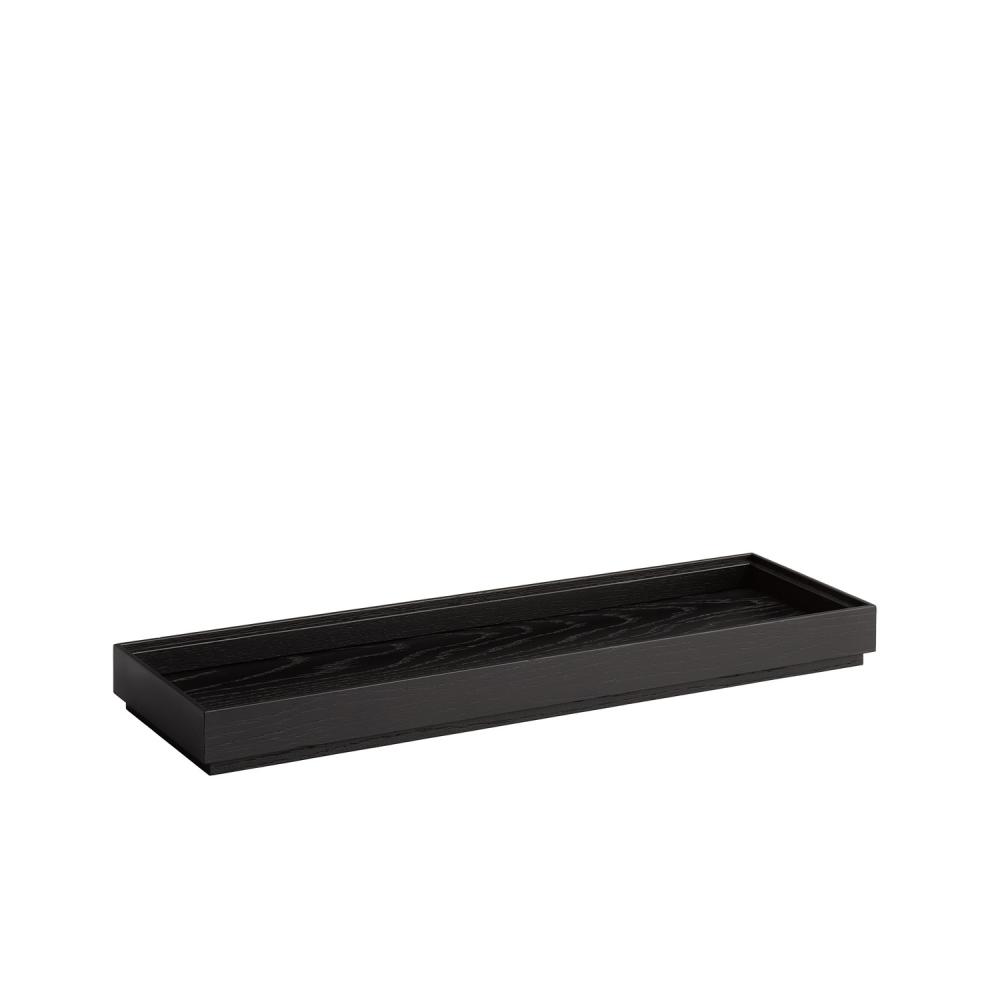 Houten tray 2/4 gn (H)4.5cm Valo zwart