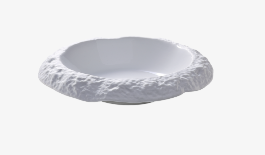 Bord diep Ø21.5cm Calcaire wit MP