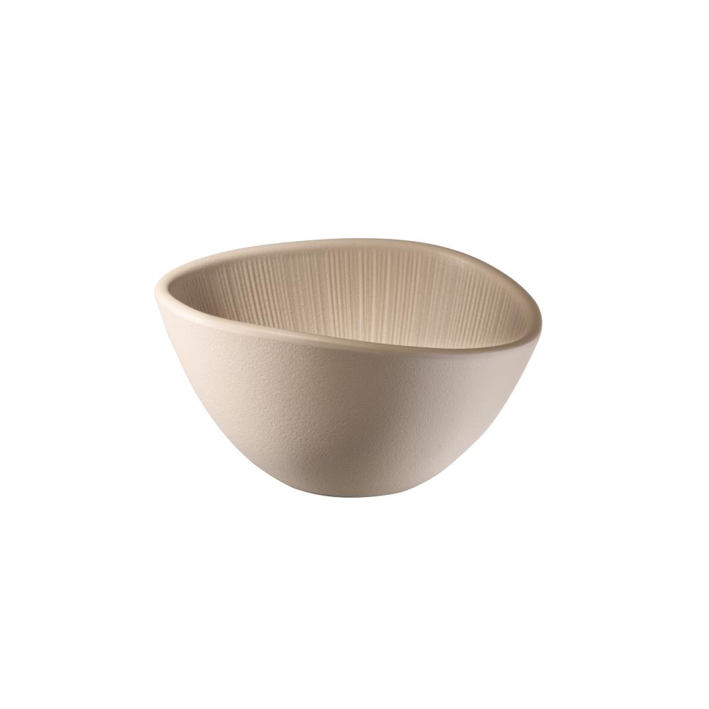 Kom 14.5x12.5cm melamine nero beige