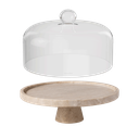 Taartstandaard 28.0x(h)10.0cm Travertine 3841