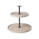 Etagere 2-laags 24.5cm Travertine 7880