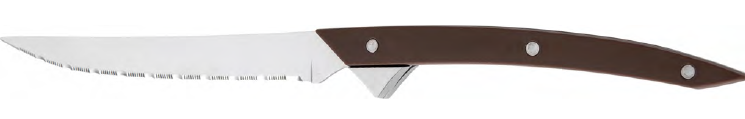 Steakmes 23.1cm staand ABS bruin