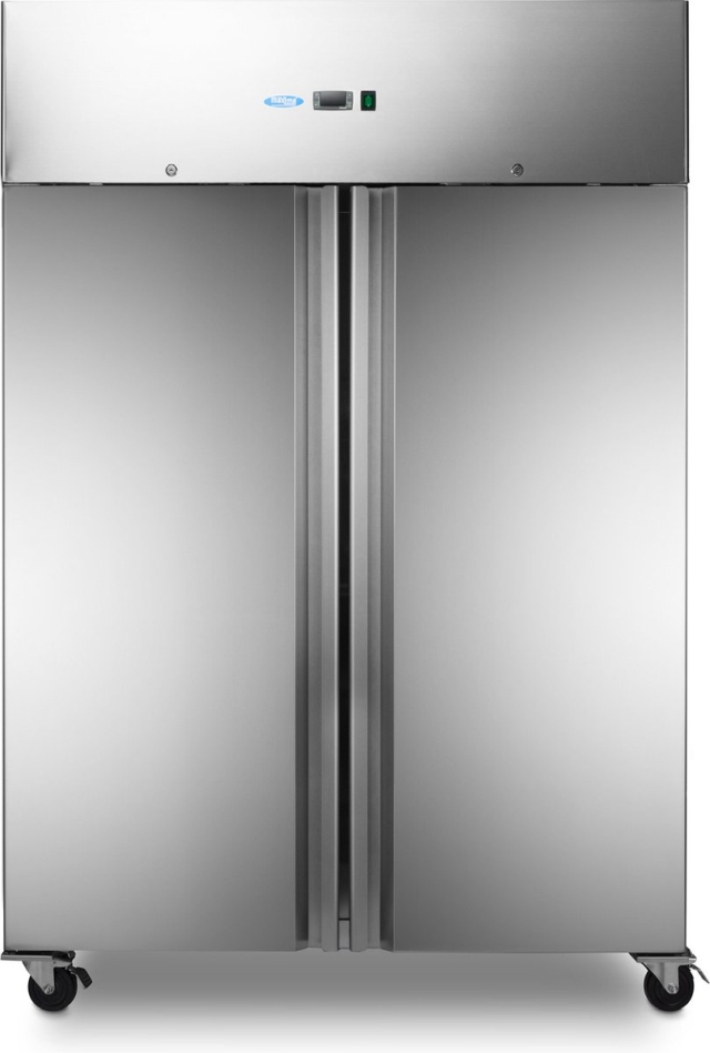 Vrieskast dubbeldeurs 2/1GN RVS Maxima