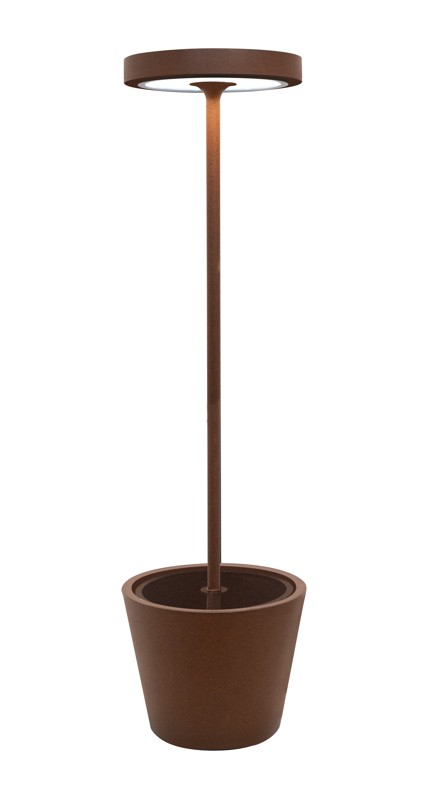 Vloerlamp 156.0cm Poldina Reverso Solar RF rust