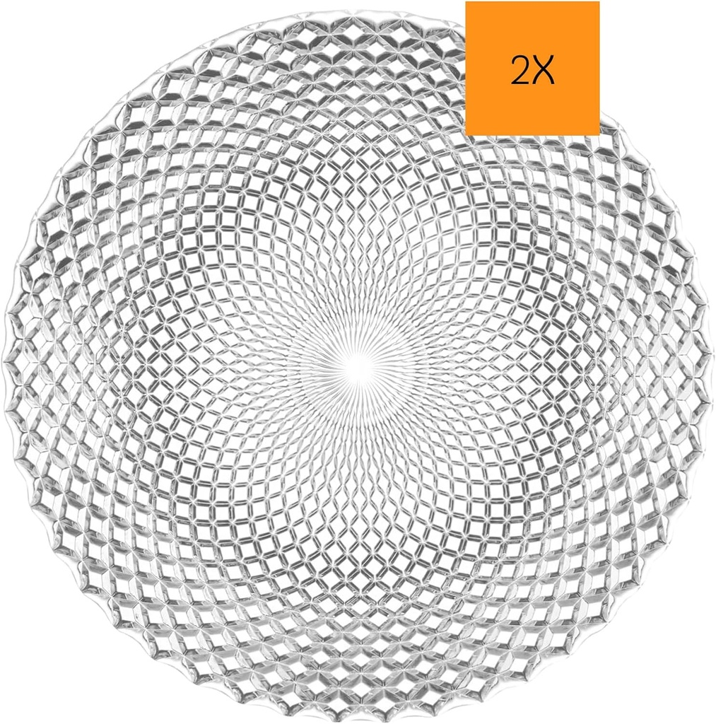 doos a 2 Bord plat 32.0cm glas Rumba