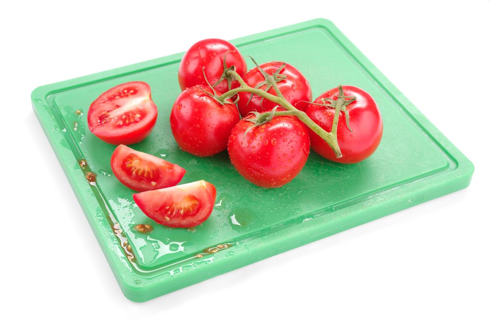 Snijplank GN 1/1 groen met sapgeul HACCP Hendi