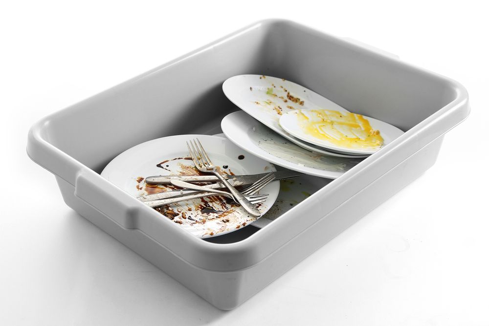 Afruimbak 55.4x41.0cm grijs Hendi