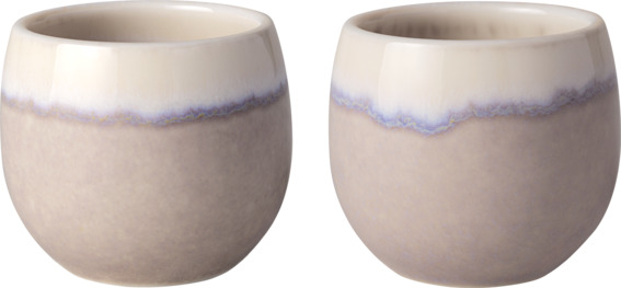 Set a 2 eierdopjes Perlemor Sand 8357