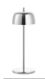 Tafellamp Led 30.0cm Circe silver glossy 